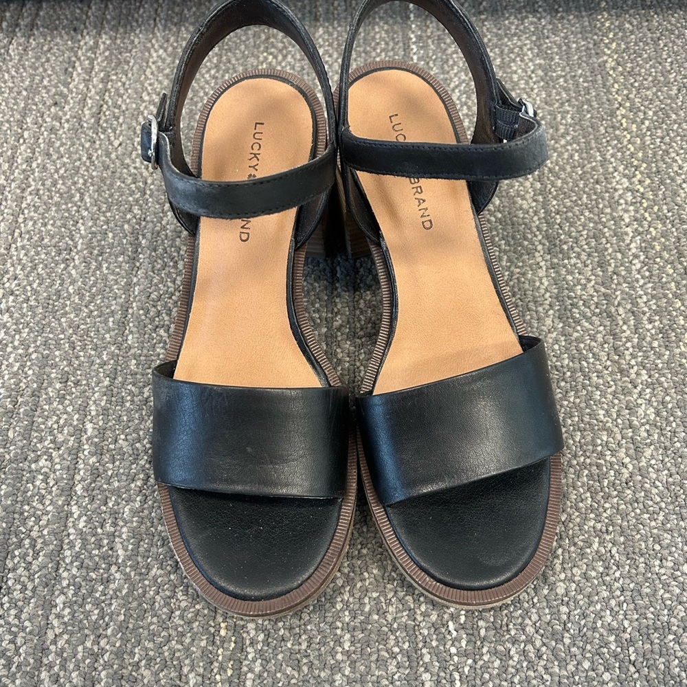Lucky Brand black sandals - size 8.5